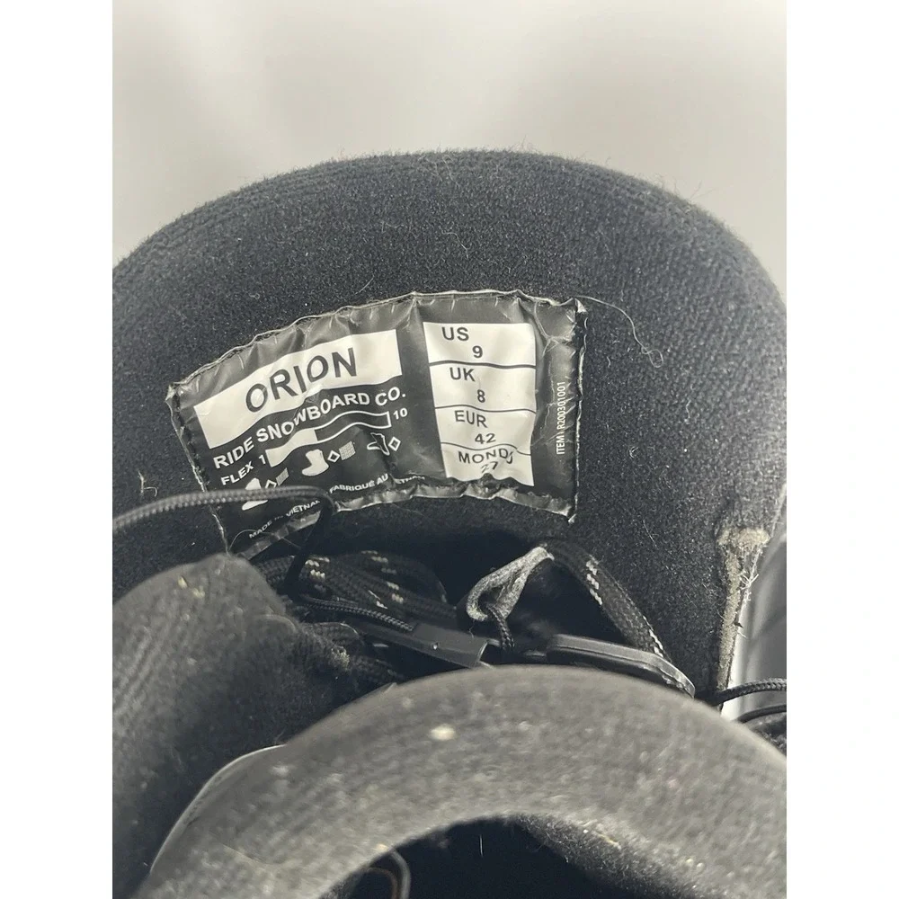 RIDE R200301001110 ORION MENS SNOWBOARD BOOTS SIZE 9‎ BLACK FEEL 4